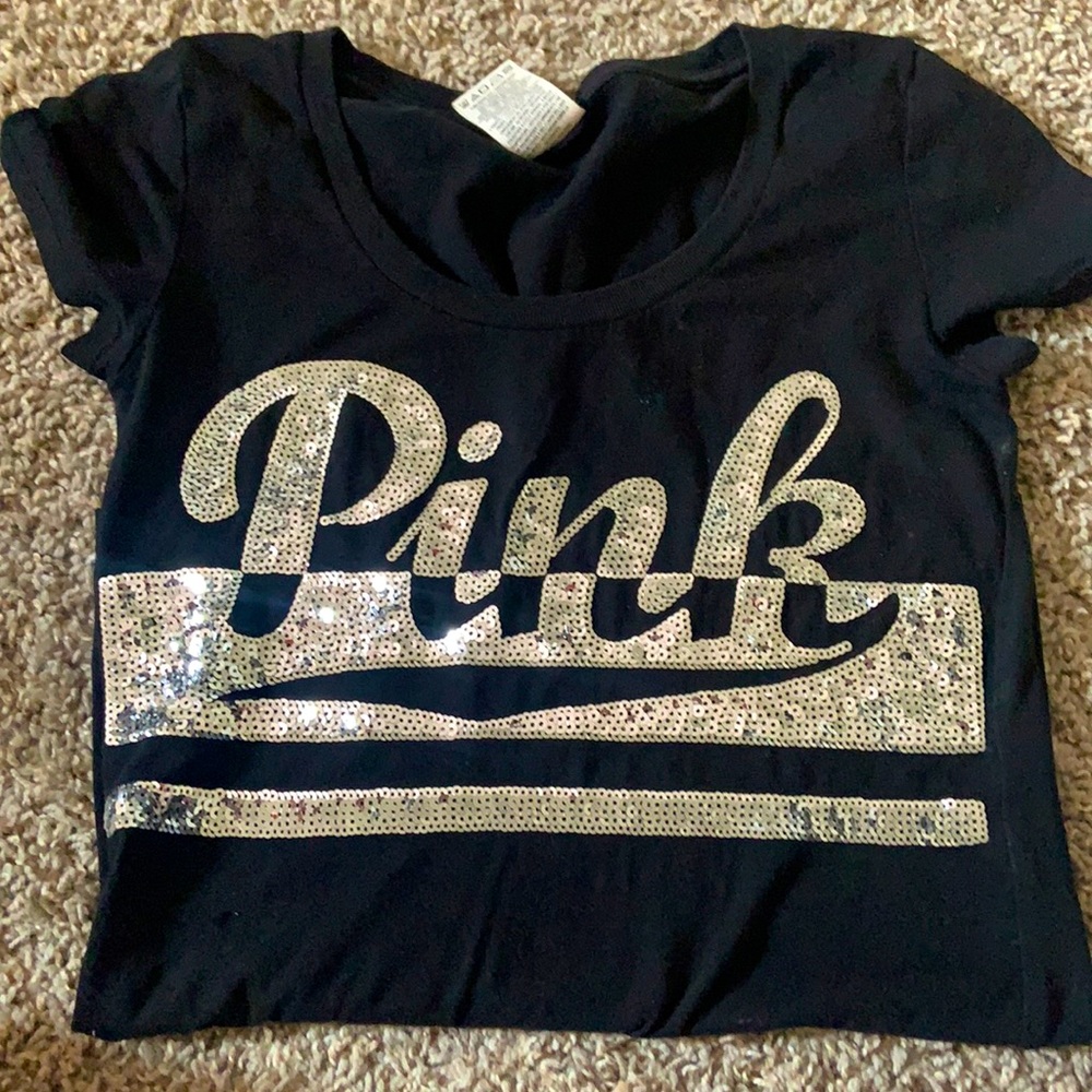 Black sequined PINK shirt